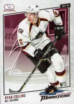 2017-18 Car Parts Warehouse Cleveland Monsters (AHL) #NNO Ryan Collins Front