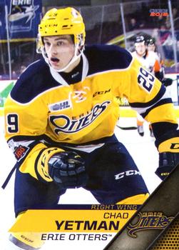2017-18 Choice Erie Otters (OHL) #22 Chad Yetman Front