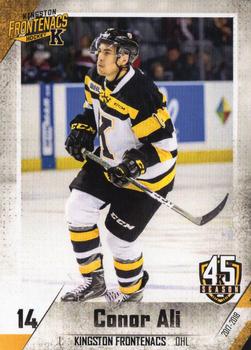 2017-18 Extreme Kingston Frontenacs OHL #7 Conor Ali Front