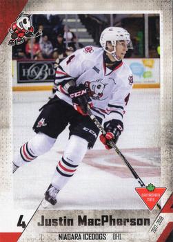 2017-18 Extreme Niagara IceDogs (OHL) #3 Justin MacPherson Front