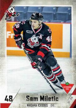 2017-18 Extreme Niagara IceDogs (OHL) #21 Sam Miletic Front