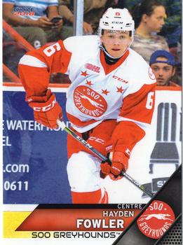2017-18 Choice Sault Ste. Marie Greyhounds (OHL) #3 Hayden Fowler Front