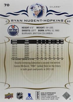 2018-19 Upper Deck - Silver Foil #70 Ryan Nugent-Hopkins Back