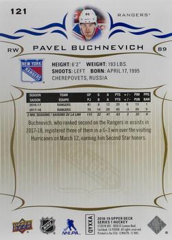 2018-19 Upper Deck - Silver Foil #121 Pavel Buchnevich Back