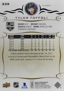 2018-19 Upper Deck - Silver Foil #339 Tyler Toffoli Back