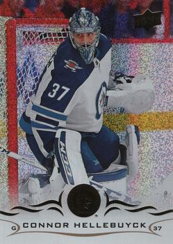 2018-19 Upper Deck - Speckled Rainbow Foil #193 Connor Hellebuyck Front