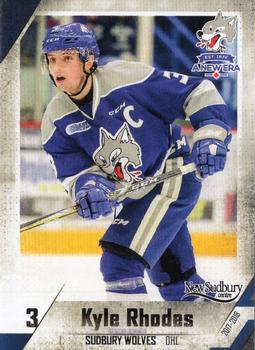 2017-18 Extreme Sudbury Wolves (OHL) #6 Kyle Rhodes Front