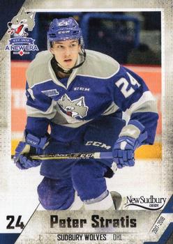 2017-18 Extreme Sudbury Wolves (OHL) #13 Peter Stratis Front