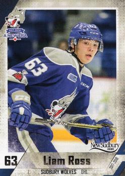 2017-18 Extreme Sudbury Wolves (OHL) #22 Liam Ross Front
