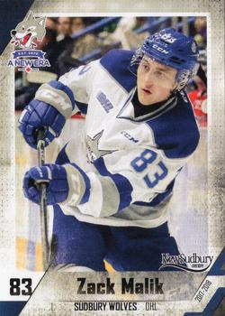 2017-18 Extreme Sudbury Wolves (OHL) #25 Zack Malik Front