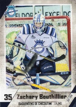 2017-18 Extreme Chicoutimi Sagueneens QMJHL #15 Zachary Bouthillier Front