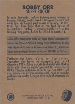1995-96 Parkhurst 1966-67 - Super Rookie #SR4 Bobby Orr Back