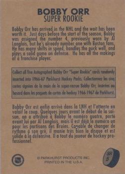 1995-96 Parkhurst 1966-67 - Super Rookie #SR5 Bobby Orr Back