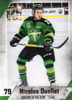2017-18 Extreme Val d'Or Foreurs (QMJHL) #7 Nicolas Ouellet Front