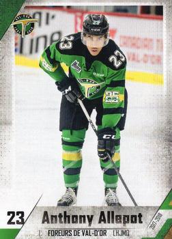 2017-18 Extreme Val d'Or Foreurs (QMJHL) #16 Anthony Allepot Front