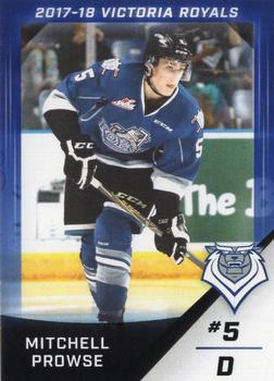 2017-18 Victoria Royals (WHL) #NNO Mitchell Prowse Front