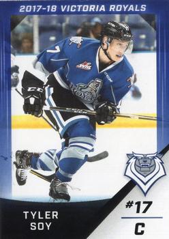 2017-18 Victoria Royals (WHL) #NNO Tyler Soy Front