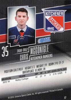2016-17 Extreme Kitchener Rangers OHL #17 Chris McGonigle Back
