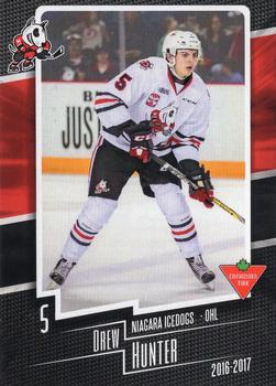 2016-17 Extreme Canadian Tire Niagara IceDogs (OHL) #3 Drew Hunter Front