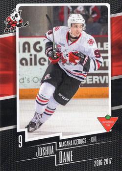 2016-17 Extreme Canadian Tire Niagara IceDogs (OHL) #6 Joshua Dame Front