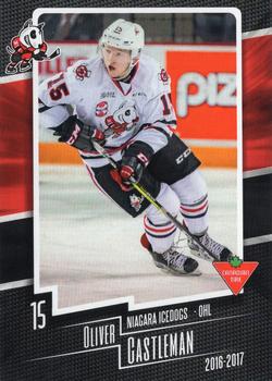 2016-17 Extreme Canadian Tire Niagara IceDogs (OHL) #9 Oliver Castleman Front