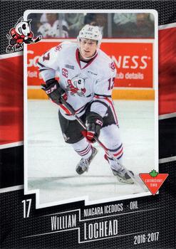 2016-17 Extreme Canadian Tire Niagara IceDogs (OHL) #11 William Lochead Front