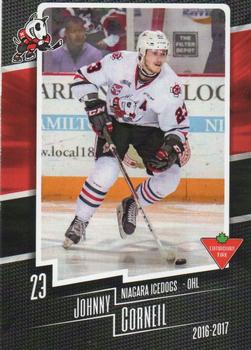2016-17 Extreme Canadian Tire Niagara IceDogs (OHL) #17 Johnny Corneil Front