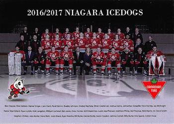 2016-17 Extreme Canadian Tire Niagara IceDogs (OHL) #NNO Niagara IceDogs Front