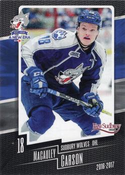 2016-17 Extreme New Sudbury Centre Sudbury Wolves (OHL) #15 Macauley Carson Front
