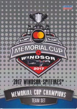 2016-17 Choice Windsor Spitfires (OHL) #NNO Windsor Spitfires Header Front