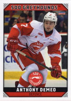 2018-19 Choice Sault Ste. Marie Greyhounds (OHL) #3 Anthony DeMeo Front