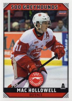 2018-19 Choice Sault Ste. Marie Greyhounds (OHL) #5 Mac Hollowell Front