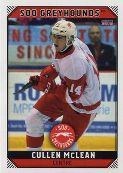 2018-19 Choice Sault Ste. Marie Greyhounds (OHL) #8 Cullen McLean Front