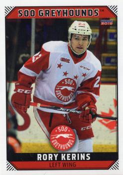 2018-19 Choice Sault Ste. Marie Greyhounds (OHL) #16 Rory Kerins Front
