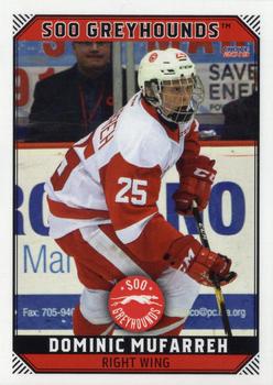 2018-19 Choice Sault Ste. Marie Greyhounds (OHL) #18 Dominic Mufarreh Front
