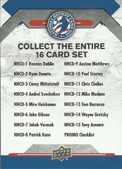 2019 Upper Deck National Hockey Card Day USA #PROMO Checklist Front
