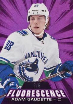 2018-19 Upper Deck - Fluorescence Magenta #F-19 Adam Gaudette Front