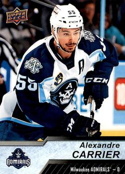 2018-19 Upper Deck AHL #20 Alexandre Carrier Front