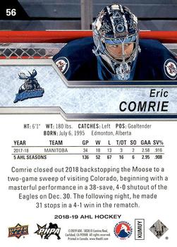2018-19 Upper Deck AHL #56 Eric Comrie Back