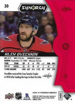 2018-19 Upper Deck Synergy - Red #30 Alex Ovechkin Back