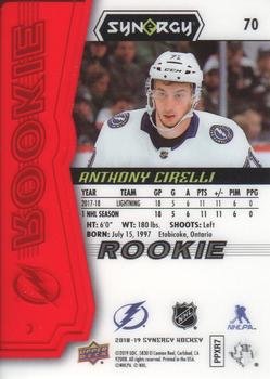 2018-19 Upper Deck Synergy - Red #70 Anthony Cirelli Back
