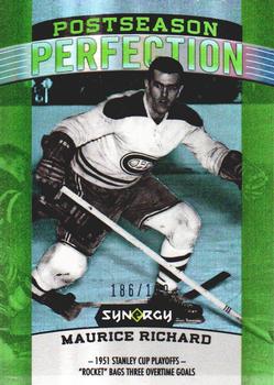 2018-19 Upper Deck Synergy - Postseason Perfection Green #PS-4 Maurice Richard Front