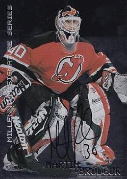 2015-16 In The Game Final Vault - 1999-00 Be A Player Millennium Signature Series - Autographs (Black Vault Stamp) #143 Martin Brodeur Front