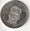1996-97 Got-Um NHLPA Hockey Greats Coins #NNO Chris Chelios Front