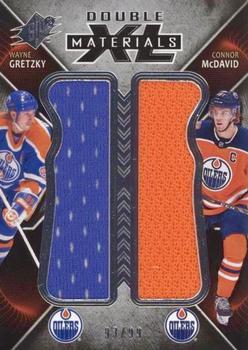 2018-19 SPx - Double XL Duos Materials #XD-GM Wayne Gretzky / Connor McDavid Front