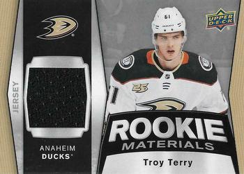 2018-19 Upper Deck - Rookie Materials #RM-TT Troy Terry Front