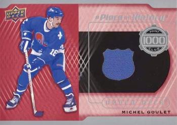 2018-19 Upper Deck - A Piece of History 1,000 Point Club Jersey #PC-MG Michel Goulet Front
