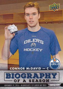 2016-17 Upper Deck Biography of a Season Edmonton Oilers #EDM-5 Connor McDavid Front