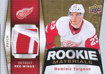 2018-19 Upper Deck - Rookie Materials Patch #RM-DT Dominic Turgeon Front