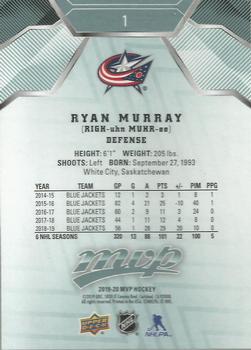 2019-20 Upper Deck MVP #1 Ryan Murray Back